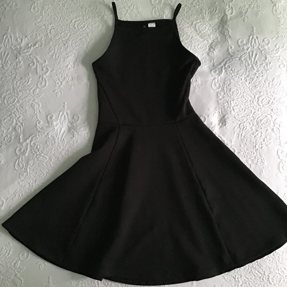 Knit Herringbone Skater Mini Dress